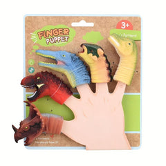 Dinosaur Finger Doll Toy for Small Animal Interaction
