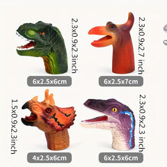 Dinosaur Finger Doll Toy for Small Animal Interaction