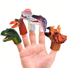 Dinosaur Finger Doll Toy for Small Animal Interaction