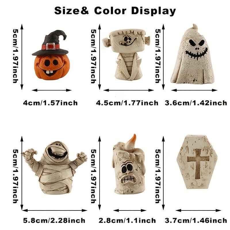 Halloween Ghost Mummy Figurine Spooky Home Decor Resin Ghost Shape