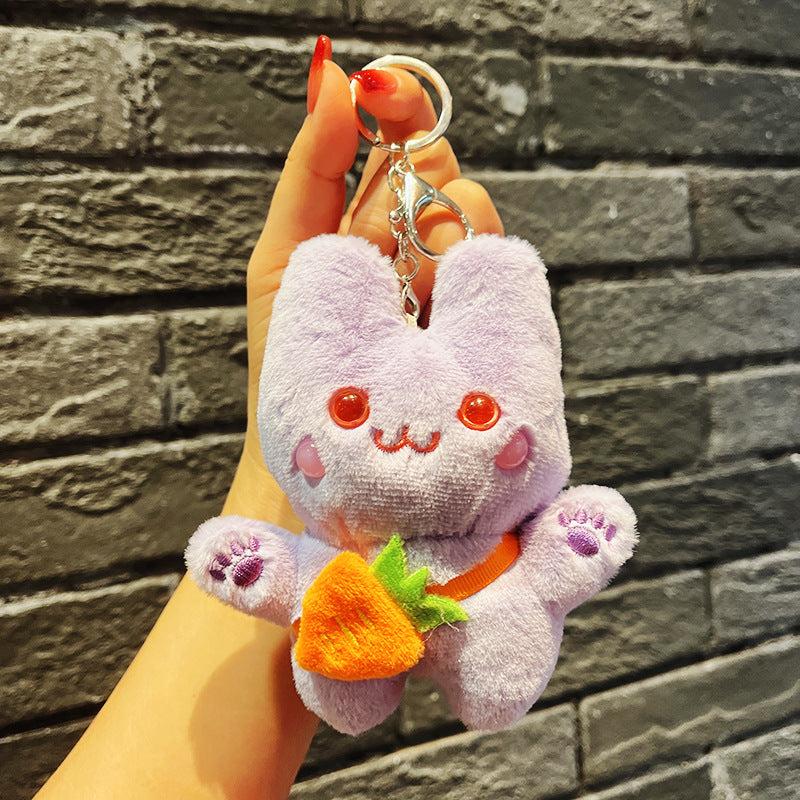 Cat Claw Satchel Doll Small Plush Toy Pendant Mini Bag Key Chain