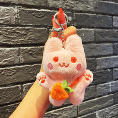 Cat Claw Satchel Doll Small Plush Toy Pendant Mini Bag Key Chain