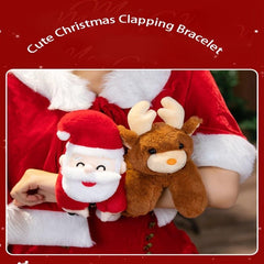 Christmas Plush Toy Santa Elk Snowman Clapper Ring Decoration Gift
