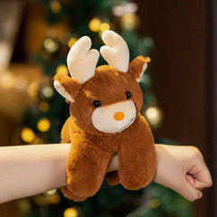 Christmas Plush Toy Santa Elk Snowman Clapper Ring Decoration Gift
