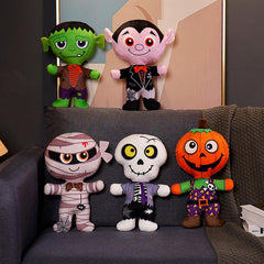 Halloween Stuffed Toy Doll Pumpkin Skeleton Scary Props Decoration
