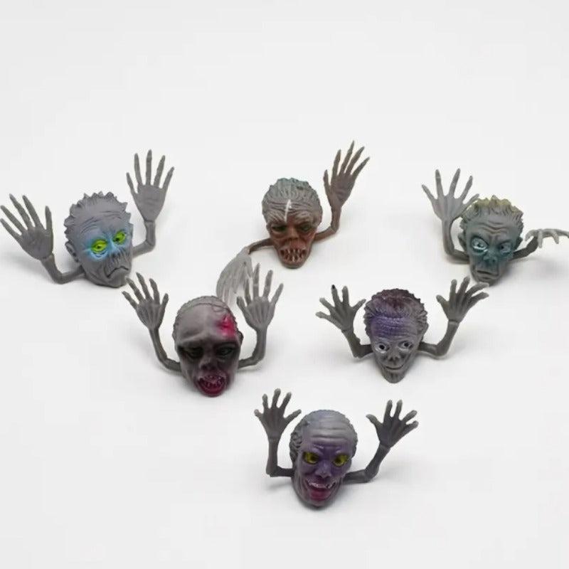 12pcs Finger Dolls Zombie Ghosts Storytelling Cake Decorations Halloween Props