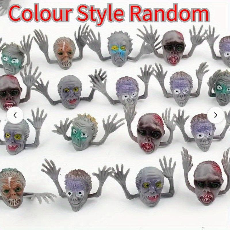12pcs Finger Dolls Zombie Ghosts Storytelling Cake Decorations Halloween Props