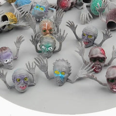 12pcs Finger Dolls Zombie Ghosts Storytelling Cake Decorations Halloween Props