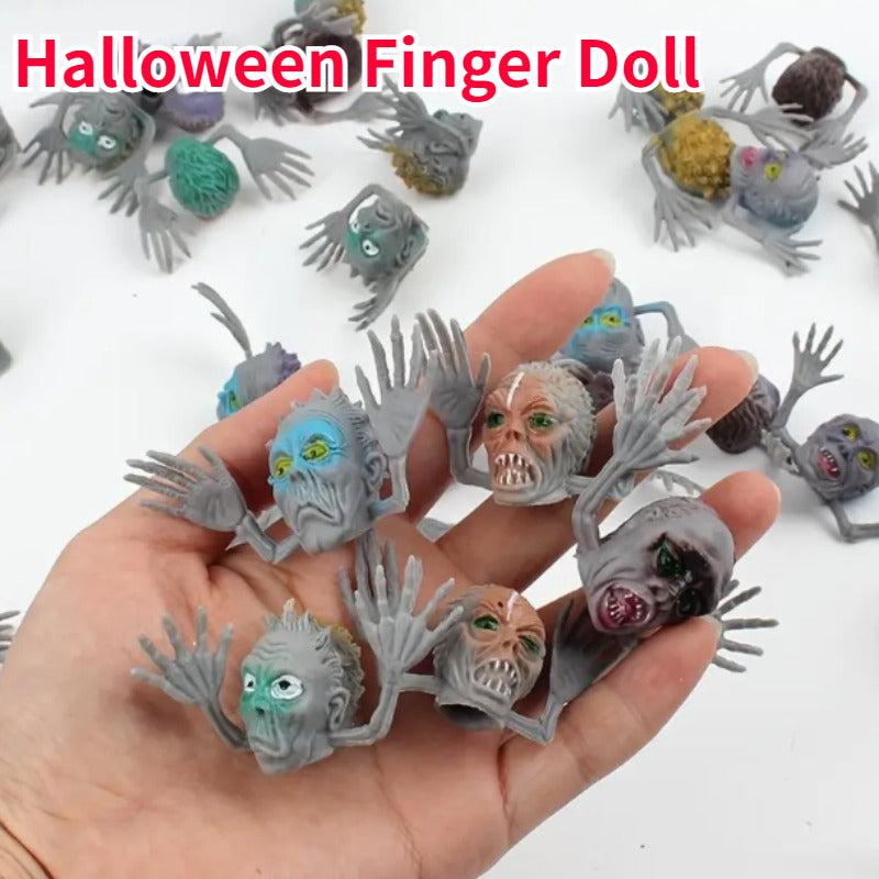 12pcs Finger Dolls Zombie Ghosts Storytelling Cake Decorations Halloween Props
