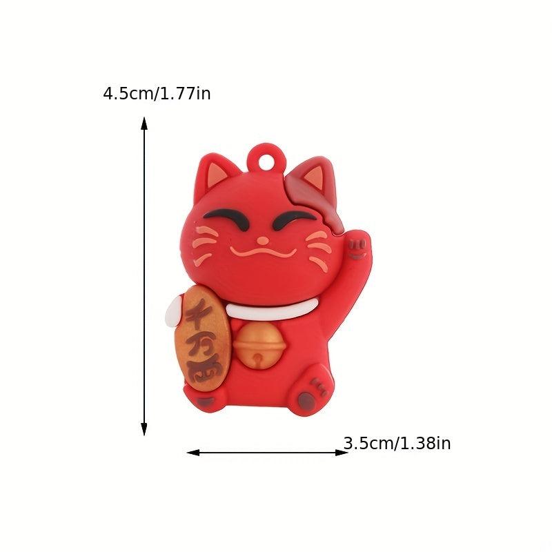 Four Colors Lucky Cat Female Keychain Pendant Bag Pendant