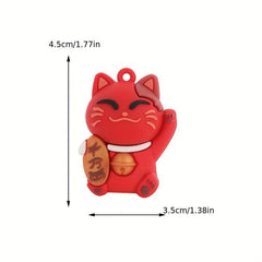 Four Colors Lucky Cat Female Keychain Pendant Bag Pendant