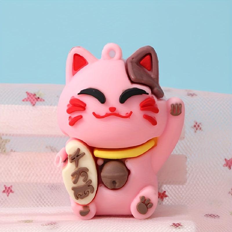 Four Colors Lucky Cat Female Keychain Pendant Bag Pendant