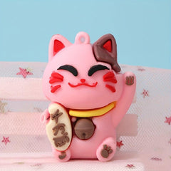 Four Colors Lucky Cat Female Keychain Pendant Bag Pendant
