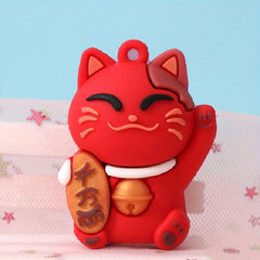 Four Colors Lucky Cat Female Keychain Pendant Bag Pendant