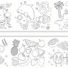 Kids Doodle Painting Roll DIY Painting Paper Roll Develop Imagination