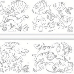 Kids Doodle Painting Roll DIY Painting Paper Roll Develop Imagination
