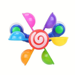 Kids Water Fishing Spoon Pot Windmill Baby Bath Toy