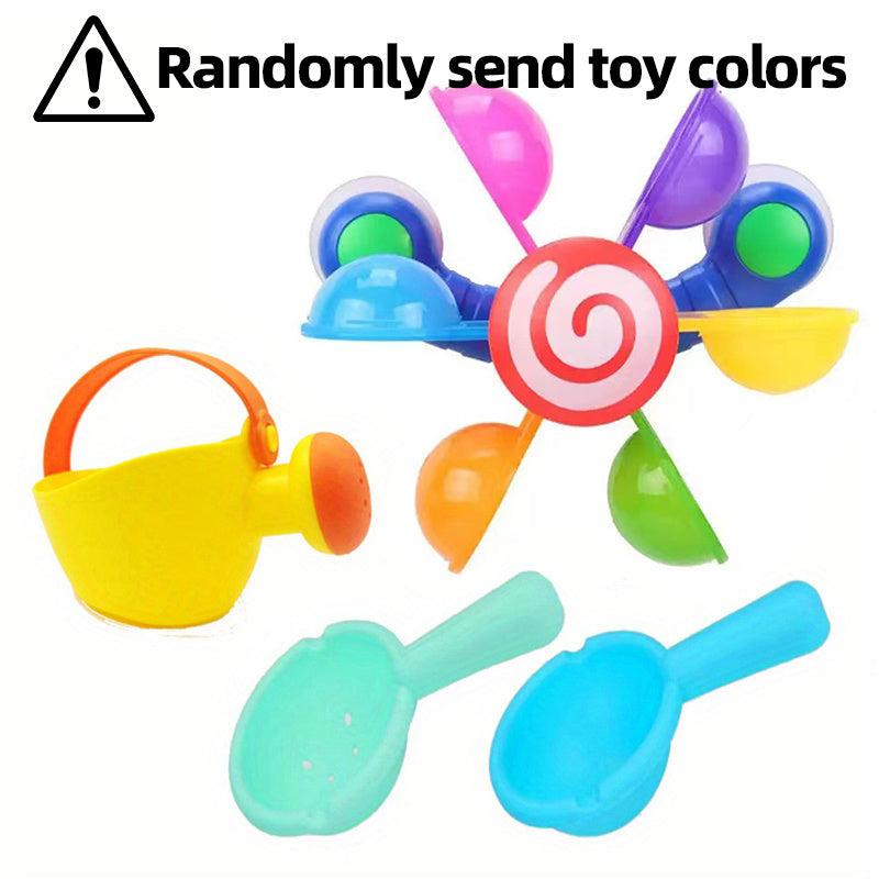 Kids Water Fishing Spoon Pot Windmill Baby Bath Toy