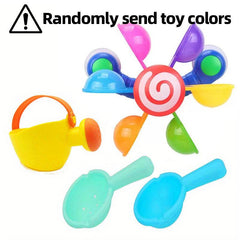 Kids Water Fishing Spoon Pot Windmill Baby Bath Toy