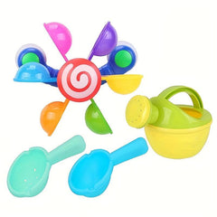 Kids Water Fishing Spoon Pot Windmill Baby Bath Toy