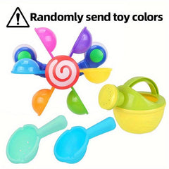 Kids Water Fishing Spoon Pot Windmill Baby Bath Toy