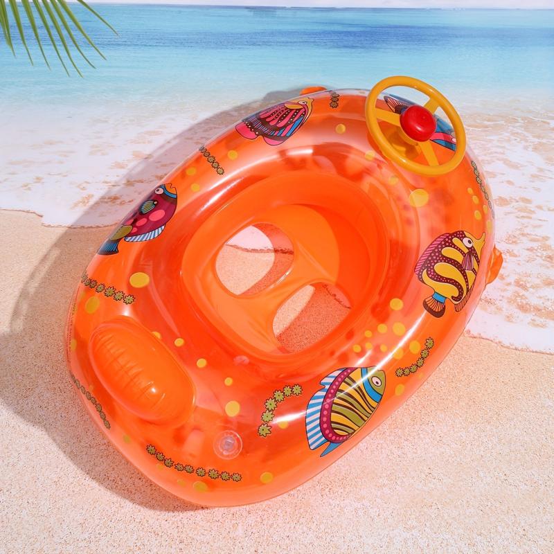 Kids Inflatable Small Yacht Cartoon Fish Seat Boat