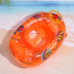Kids Inflatable Small Yacht Cartoon Fish Seat Boat