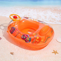 Kids Inflatable Small Yacht Cartoon Fish Seat Boat