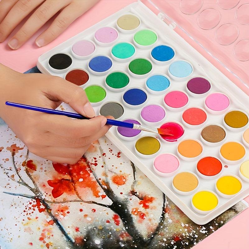 Beginner Painting Solid Watercolor Paint Set For DIY Art Painting