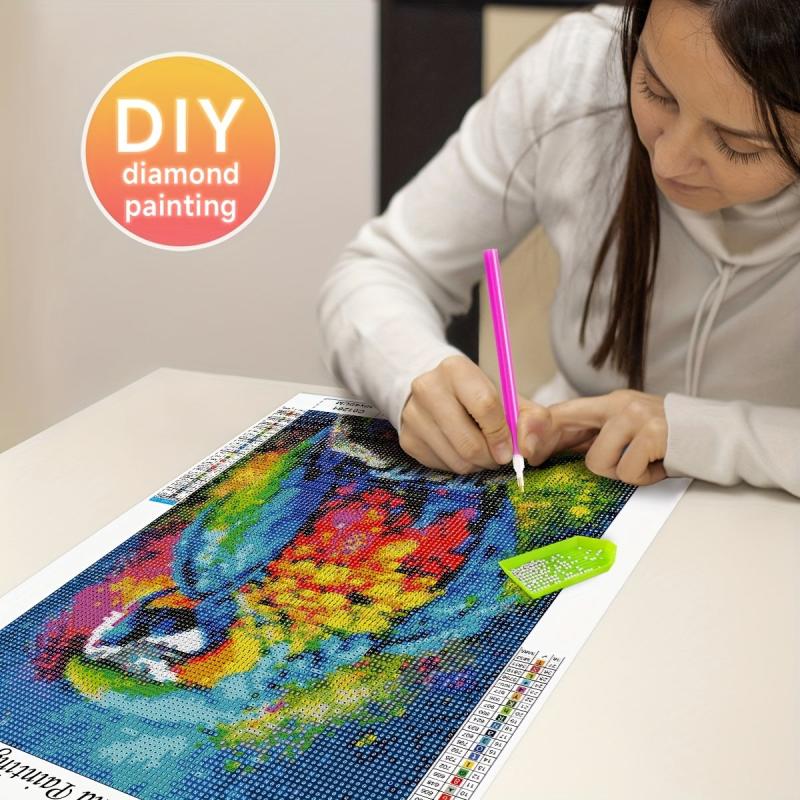 5D DIY Diamond Painting Kit Parrot Cross Stitch Arts 30x40cm
