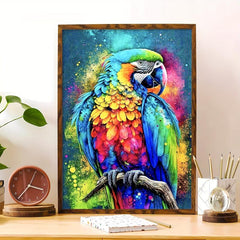 5D DIY Diamond Painting Kit Parrot Cross Stitch Arts 30x40cm