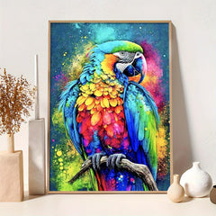 5D DIY Diamond Painting Kit Parrot Cross Stitch Arts 30x40cm
