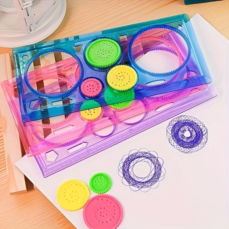 Student Plastic Straight Ruler Multifunctional Drawing Scale Template Ruler
