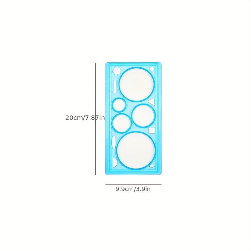 Student Plastic Straight Ruler Multifunctional Drawing Scale Template Ruler