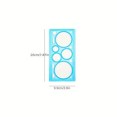 Student Plastic Straight Ruler Multifunctional Drawing Scale Template Ruler