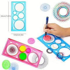 Student Plastic Straight Ruler Multifunctional Drawing Scale Template Ruler
