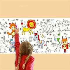 Kids Graffiti Scroll Coloring Paper