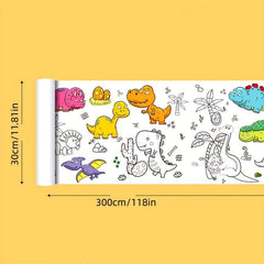 Kids Graffiti Scroll Coloring Paper