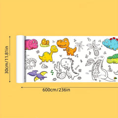 Kids Graffiti Scroll Coloring Paper