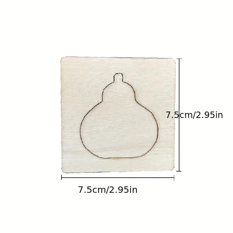 20pcs Montessori Wooden DIY Painting Stencils Art Crafts