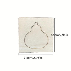 20pcs Montessori Wooden DIY Painting Stencils Art Crafts