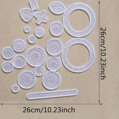 Interlocking Gears & Wheels Drawing Set - 22pcs
