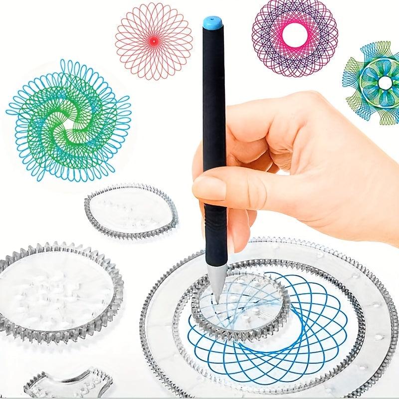 Interlocking Gears & Wheels Drawing Set - 22pcs