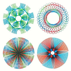 Interlocking Gears & Wheels Drawing Set - 22pcs