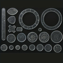 Interlocking Gears & Wheels Drawing Set - 22pcs