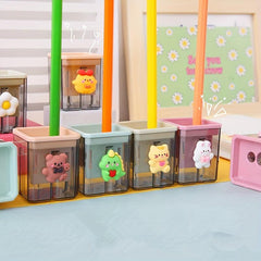 Kids' Portable Double Hole Pencil Sharpener