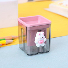 Kids' Portable Double Hole Pencil Sharpener