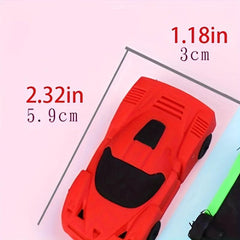 4pcs Racing Cartoon Eraser Student Stationery Learning Supplies