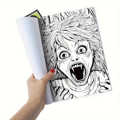 Monster Theme Coloring Book Adult Decompression 30 Pages
