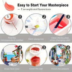 Sea World DIY Paint By Numbers Kit For Kids & Adults